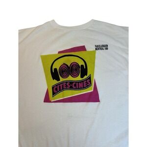 Vintage Single Stitch Cites Cines Montreal 1989 Cinema Art Exhibition T-shirt KC
